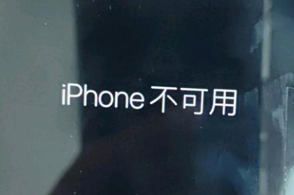 长安苹果服务网点分享锁屏界面显示“iPhone 不可用”如何解决 