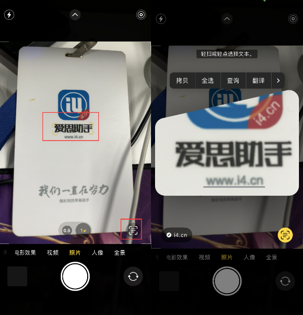 长安苹果手机维修分享升级iOS 16后如何通过相机翻译文本 